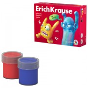 Гуашь ERICH KRAUSE 'Jolly friends' 12 цветов по 20 мл, картонная упаковка, 61415