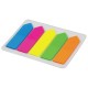 Закладки клейкие ERICH KRAUSE 'Neon Arrows', 44х12 мм, 5 цветов х 20 листов, в пластиковой книжке, 31178