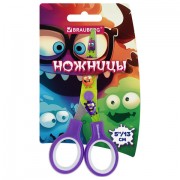 Ножницы 130 мм, сиреневые, с цветной печатью 'Милые монстры', BRAUBERG CUTE MONSTERS, 238958