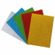 Пористая резина/фоамиран А4, 2 мм, НАБОР, 5 листов, 5 цветов, яркие цвета, блестки, самоклеящаяся, ОСТРОВ СОКРОВИЩ, 660081