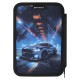 Пенал BRAUBERG, 3 отделения, полиэстер, 21х14 см, 'Night race', 274601