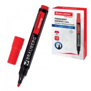 Маркер перманентный BRAUBERG 'Contract', КРАСНЫЙ, круглый наконечник, 3 мм, 150467