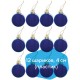 Шары ёлочные 12 шт., 4 см, 'Solid Color', пластик, СИНИЕ, глянец, ЗОЛОТАЯ СКАЗКА, 591122