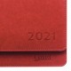 Планинг датированный 2021 (305х140 мм) GALANT 'Ritter', кожзам, красный, 111513