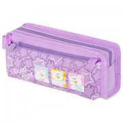 Пенал ЮНЛАНДИЯ ЮНИОР, 2 отделения, с ручкой, полиэстер, 'Bears', 21х8х6 см, 273815