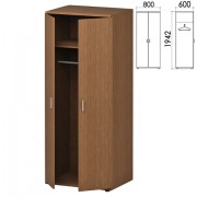 Шкаф для одежды 'Кубика', 800х600х1942 мм, орех онтарио (КОМПЛЕКТ)
