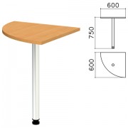 Стол приставной угловой 'Монолит', 600х600х750 мм, цвет бук бавария (КОМПЛЕКТ)