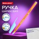 Ручка шариковая BRAUBERG X-30 ORANGE, СИНЯЯ, мягкое письмо, пишущий узел 1 мм, линия письма 0,5 мм, 144333