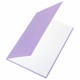 Блокнот БОЛЬШОЙ ФОРМАТ 200х290 мм, А4, 80 л., твердый, клетка, BRAUBERG 'Minimal', сиреневый, 116434
