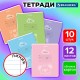 Тетради ДЭК 12 л. КОМПЛЕКТ 10 шт. BRAUBERG, линия, обложка картон, 'УШИ-ЛАПЫ-НОС', 107324