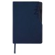 Ежедневник датированный 2021 А5 (138х213 мм) BRAUBERG 'Up', кожзам, софт-тач, держатель для ручки, синий, 111466