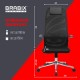 Кресло BRABIX PREMIUM 'Ultimate EX-801' хром, плотная двойная сетка Х2, черное, 532917