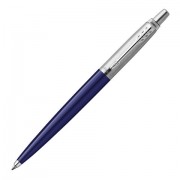 Ручка шариковая PARKER 'Jotter Plastic CT', корпус синий, детали из нержавеющей стали, синяя, R0033170