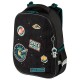 Ранец BRAUBERG PREMIUM, 2 отделения, с брелком, 'Space mission', LED ЛАМПОЧКИ, 38х29х16 см, 270599