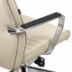 Кресло BRABIX PREMIUM 'Solo EX-730', алюминий, хром, экокожа, бежевое, 532937