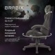 Кресло компьютерное BRABIX 'Striker GM-121', синхромеханизм, 2 подушки, экокожа/велюр, черное/серое, 532961