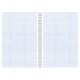 Тетрадь А4, 96 л., BRAUBERG, гребень, клетка, матовая ламинация, 'Ритм' (микс в спайке), 405321