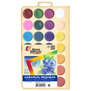 Краски акварельные ЛУЧ 'Школа творчества', 28 цветов, медовые, без кисти, пластиковая коробка, 29С 1759-08