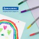 Фломастеры двусторонние BRAUBERG 'PREMIUM' 'DUAL-TIP', 10 шт., 10 цветов, два наконечника, картонная коробка с европодвесом, 151946
