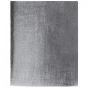 Тетрадь бумвинил А5 48 л., скоба, офсет №1, клетка, с полями, СЕРЕБРО, 'Metallic', HATBER, 058960, 48Т5бвВ1