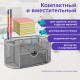 Подставка-органайзер металлическая BRAUBERG 'Germanium', 9 секций, 105х220х110 мм, серебро, 237419