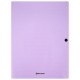 Папка на кнопке пластиковая BRAUBERG 'PASTEL', А4, 3 клапана, 600 мкм, цвета ассорти, 272886