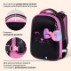 Ранец BRAUBERG SHINY, 2 отделения, с брелоком, 'Улыбающийся котик', 38х28х14 см, 272040