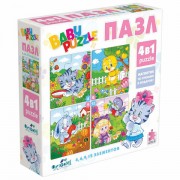 Пазл BABY PUZZLE 'Для девочек', 4 в 1, 4-6-9-12 элементов, ORIGAMI, 04894