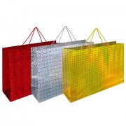 Пакет подарочный (1 шт.) 62x17x42 см, 'BIG SIZE', голография, ассорти 3 цвета, ЗОЛОТАЯ СКАЗКА, 609731