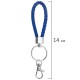 Бейдж вертикальный (85х54 мм), петля с карабином, СЛАЙДЕР, синий, BRAUBERG EXTRA, 238836