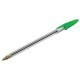 Ручка шариковая STAFF 'Basic Budget BP-04', ЗЕЛЕНАЯ, линия письма 0,5 мм, с штрихкодом, 143871