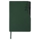 Ежедневник датированный 2021 А5 (138х213 мм) BRAUBERG 'Up', кожзам, софт-тач, держатель для ручки, зеленый, 111465