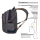 Рюкзак BRAUBERG URBAN универсальный, 2 отделения, 'MainStream 2', серо-синий, 45х32х19 см, 224446
