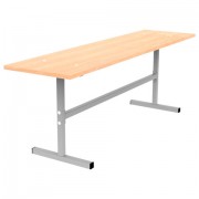 Скамья на 2 места 'ССТ 1200', 1200х300х420 мм, каркас металл, сиденье ЛДСП бук