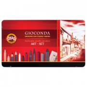 Набор художественный KOH-I-NOOR 'Gioconda', 39 предметов, металлическая коробка, 8891000001PL