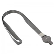 Держатель-рулетка для бейджей 70 см, с лентой 45 см, серый, BRAUBERG EXTRA, 238839