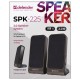 Колонки компьютерные DEFENDER SPK-225, 2.0, 4 Вт, пластик, черные, 65220