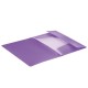 Папка на резинках BRAUBERG 'Office', фиолетовая, до 300 листов, 500 мкм, 228081