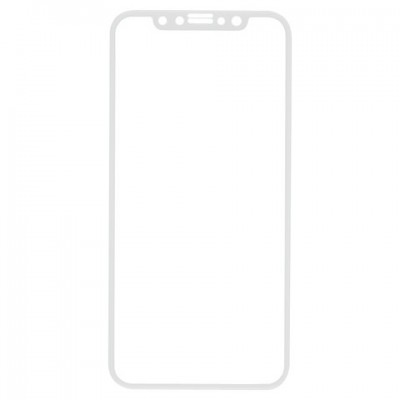 Защитное стекло для iPhone X/XS Full Screen (3D), RED LINE, белый, УТ000012289