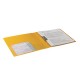 Папка с боковым металлическим прижимом и внутренним карманом BRAUBERG 'Contract', желтая, до 100 л., 0,7 мм, 221790