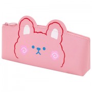 Пенал ЮНЛАНДИЯ ЮНИОР, 1 отделение, искусственная кожа, 'Pink bear', 20х9х7 см, 273818
