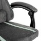 Кресло компьютерное BRABIX 'Shooter GM-123', 2 подушки, ткань, серое, 533192