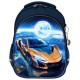 Рюкзак BRAUBERG OPTIMA, 2 отделения, с брелком, 'Galactic car', 3D-панель, 36х27х18 см, 274418