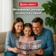Фотоальбом BRAUBERG на 200 фотографий 10х15 см, твердая обложка, 'Путешествие', бокс, коричневый, 390672