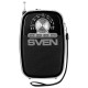 Радиоприёмник SVEN SRP-445, 3 Вт, FM/AM, USB, microSD, пластик, аккумулятор, черный, SV-017118