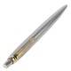 Ручка шариковая PARKER 'Jotter Core Stainless Steel GT', корпус серебро, позолота, синяя, 1953182