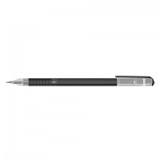 Ручка гелевая BRAUBERG 'Option', ЧЕРНАЯ, корпус тонированный черный, узел 0,6 мм, линия письма 0,35 мм, 143014