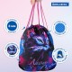 Мешок для обуви BRAUBERG PREMIUM, карман, подкладка, светоотражайка, 43х33 см, 'Neon cat', 271621