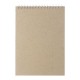 Скетчбук, белая бумага 100 г/м2, 145х205 мм, 50 л., гребень, жёсткая подложка, BRAUBERG ART 'DEBUT', 110987