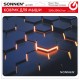 Коврик для мыши SONNEN 'HOT CELLS' резина + ткань, 250х200х2 мм, 513955
